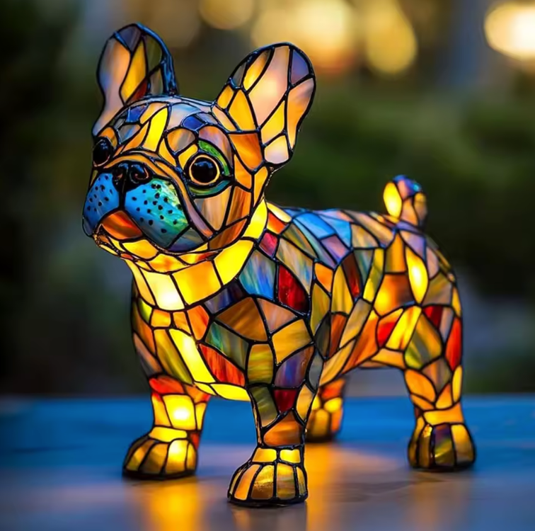 Handmade Dog Lamps