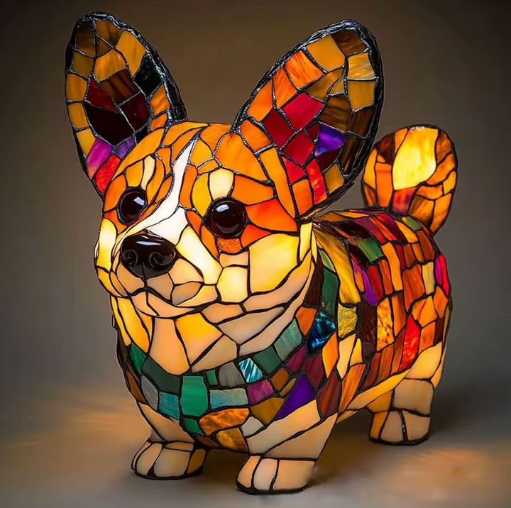 Handmade Dog Lamps